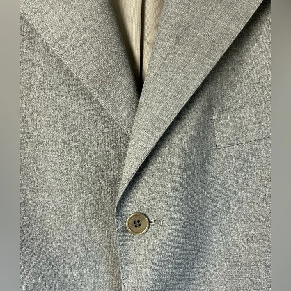 Vintage Yves Saint Lauren Pour Homme Men’s Grey Wool Blazer